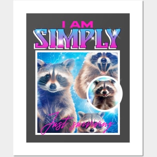 Funny Hungry Raccoons Surviving Posters and Art